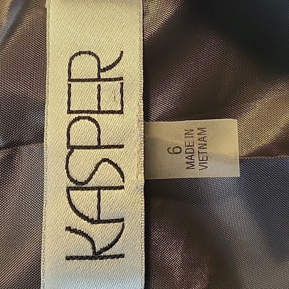 Kasper Gray Long Sleeve 2 Button Notched Collar Lined Blazer Size 6 - Picture 6 of 11